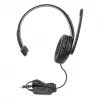 Auriculares con micrófono mono over-ear Manhattan (USB), brazo de micrófono (acolchado), envase de venta al público, diadema ajustable, mando en el cable, almohadillas, USB-A para audio y micrófono, cable 1,5 m, tres años de garantía