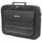Maletín para portátil Manhattan Empire 17,3 inch, diseño clamshell, compartimento para accesorios, correa de hombro (extraíble), funda para portátil, negro, tres años de garantía