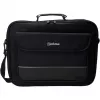 Maletín para portátil Manhattan Empire 17,3 inch, diseño clamshell, compartimento para accesorios, correa de hombro (extraíble), funda para portátil, negro, tres años de garantía
