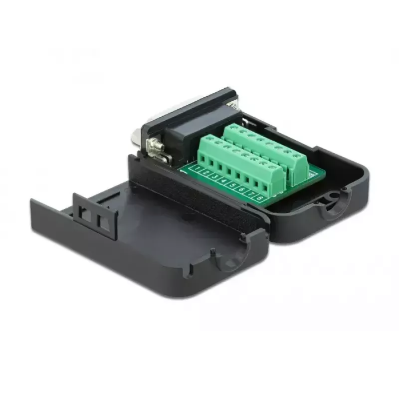 Conector hembra D-Sub15 a regleta de bornes con carcasa DeLOCK 66569