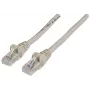 Cable de red patch Intellinet, Cat6, 20 m, gris, CCA, U/UTP, PVC, RJ45, contactos dorados, protección de la lengüeta, funda antipinzamiento, garantía de por vida