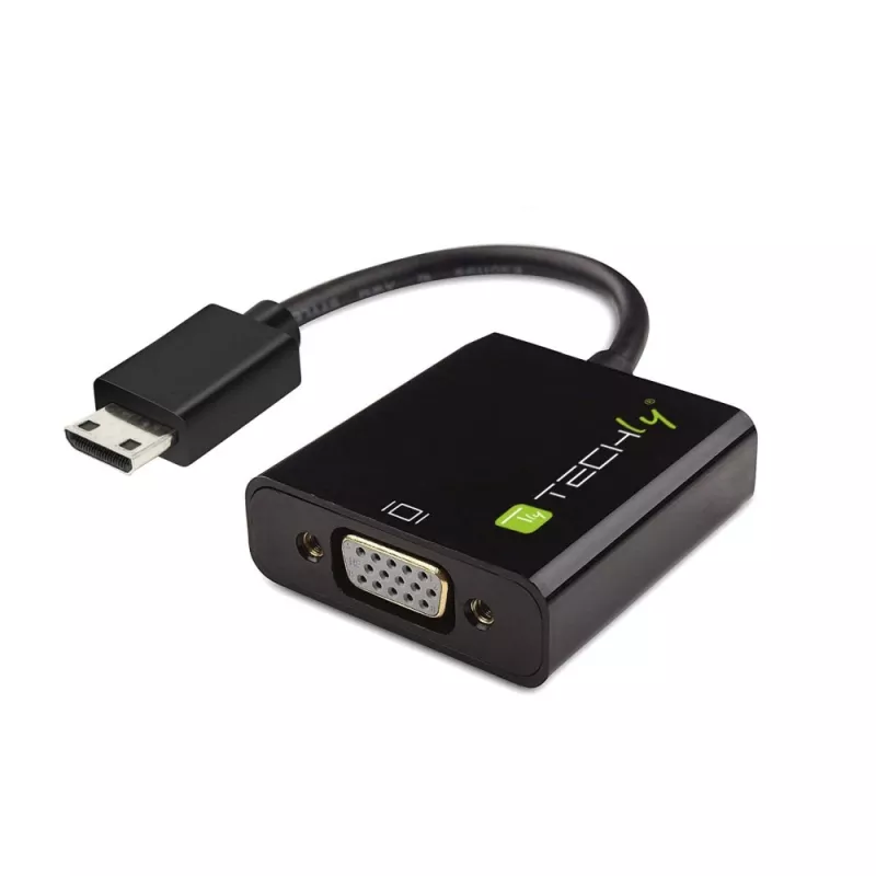 Techly IDATA HDMI-VGA4 adaptador de Mini HDMI (Tipo C) a VGA, macho/hembra