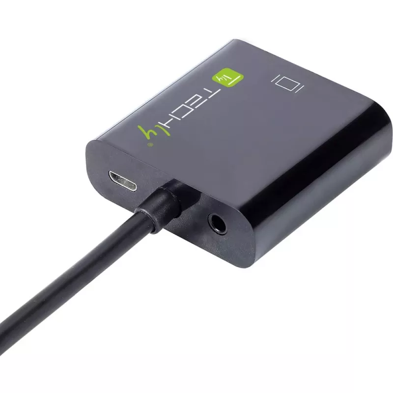 Techly IDATA HDMI-VGA4 adaptador de Mini HDMI (Tipo C) a VGA, macho/hembra