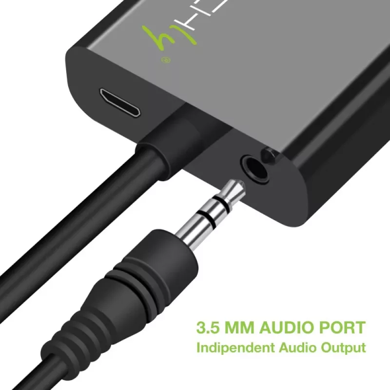 Techly IDATA HDMI-VGA4 adaptador de Mini HDMI (Tipo C) a VGA, macho/hembra