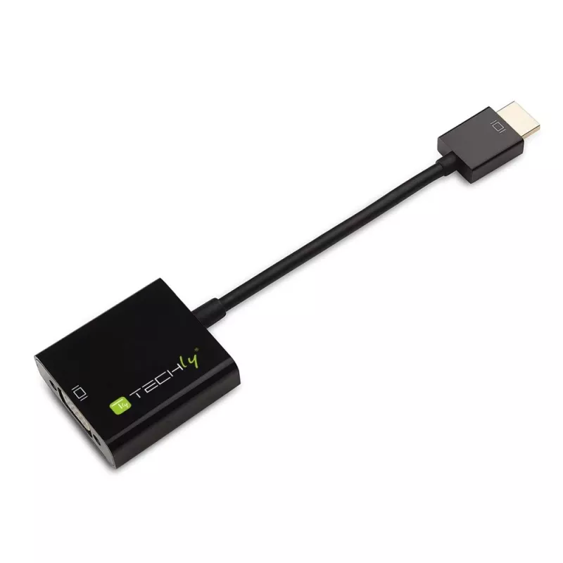 Techly IDATA HDMI-VGA4 adaptador de Mini HDMI (Tipo C) a VGA, macho/hembra