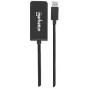 Cable adaptador Manhattan USB-A a HDMI, 60 cm, conector macho a conector hembra, 5 Gbit/s (USB 3.2 Gen1, también conocido como USB 3.0), 2560x1440 @ 32 bits de color, vídeo Full-HD 1080p@16:9, negro, blíster