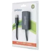 Cable adaptador Manhattan USB-A a HDMI, 60 cm, conector macho a conector hembra, 5 Gbit/s (USB 3.2 Gen1, también conocido como USB 3.0), 2560x1440 @ 32 bits de color, vídeo Full-HD 1080p@16:9, negro, blíster