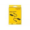 Adaptador de cambio de género de cable DeLOCK 61026 USB-C a RJ45 negro