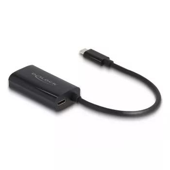 Adaptador de cambio de género de cable DeLOCK 61026 USB-C a RJ45 negro