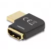 Adaptador DeLOCK HDMI conector macho a conector hembra 90° en ángulo recto 8K 60 Hz metal