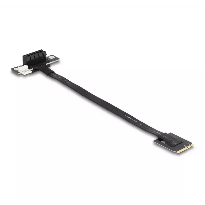 Adaptador DeLOCK M.2 Key A+E a PCIe x1 NVMe en ángulo 20 cm cable