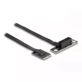 Adaptador DeLOCK M.2 Key A+E a PCIe x1 NVMe en ángulo 20 cm cable
