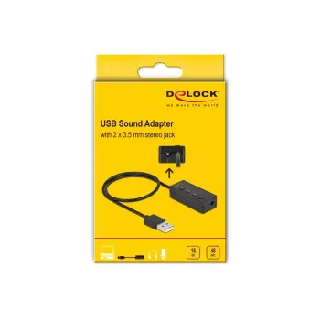 Adaptador USB para auriculares con micrófono DeLOCK 66731
