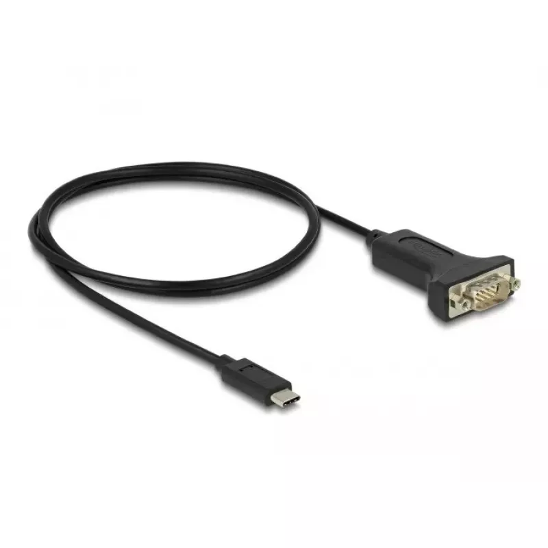 Adaptador DeLOCK USB Type-C a RS-232 D-Sub de 9 pines conector macho 1 m