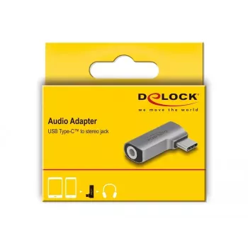 DeLOCK 64192 adaptador de audio USB Type-C macho a jack de 3,5 mm de 4 pines hembra