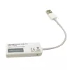Convertidor Techly USB2.0 a Fast Ethernet 10/100 Mbit/s, con cable, USB, Ethernet, 100 Mbit/s, blanco