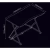 Mesa gaming Techly para PC con borde ergonómico biselado negro