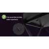 Mesa gaming Techly para PC con borde ergonómico biselado negro