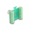 Adaptador de módulo de transferencia DeLOCK M12, 17 polos, codificación A, conector hembra a borne de conexión de 18 polos