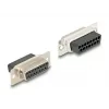 DELOCK D-Sub de 15 polos conector hembra a RJ12 conector hembra kit de montaje, rojo