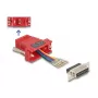 DELOCK D-Sub de 15 polos conector hembra a RJ12 conector hembra kit de montaje, rojo