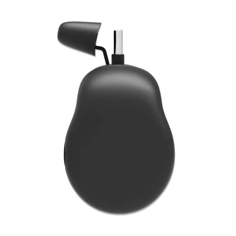 Batería externa Manhattan con conector USB-C integrado, 5000 mAh, hasta 20 W de potencia de salida, soporte para usar como soporte de móvil cargador, negro, un año de garantía