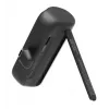 Batería externa Manhattan con conector USB-C integrado, 5000 mAh, hasta 20 W de potencia de salida, soporte para usar como soporte de móvil cargador, negro, un año de garantía