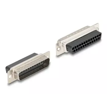 DELOCK D-Sub de 25 polos macho a RJ12 hembra kit de montaje, azul
