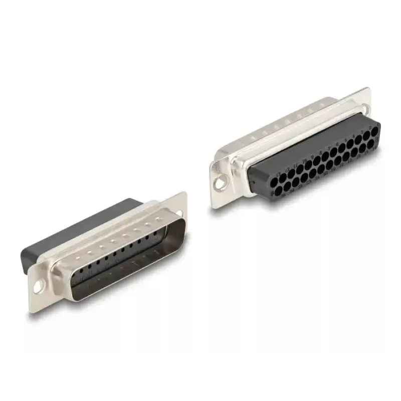 DELOCK D-Sub de 25 polos macho a RJ12 hembra kit de montaje, azul