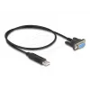 Adaptador serie DeLOCK 67381 USB 2.0 a RS-232 DB9 0,5 m