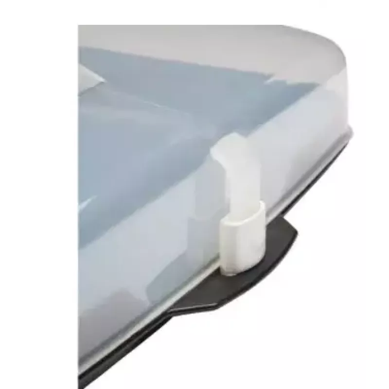 Bandeja de servir Hama 00111497 rectangular negra, transparente