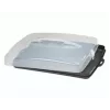 Bandeja de servir Hama 00111497 rectangular negra, transparente