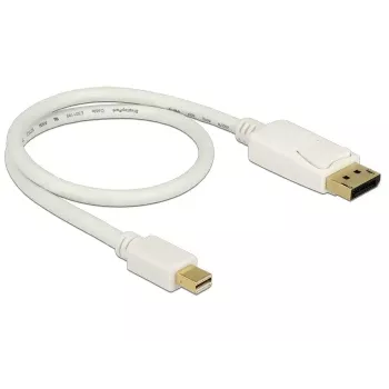 Cable Mini DisplayPort a DisplayPort DeLOCK 83985 0,5 m Blanco