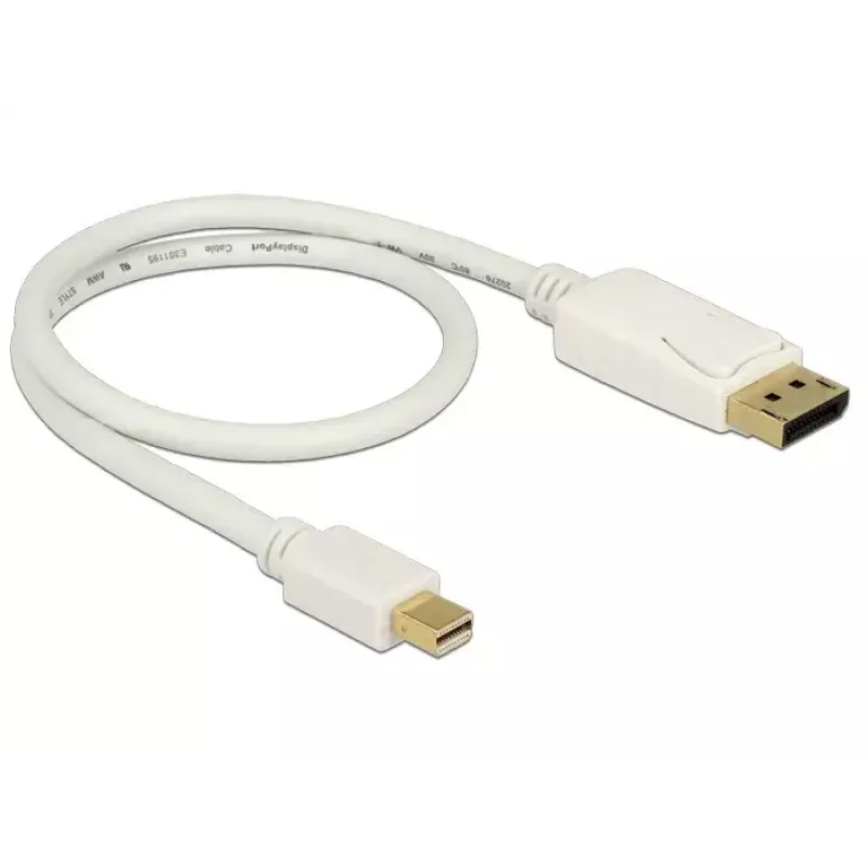 Cable Mini DisplayPort a DisplayPort DeLOCK 83985 0,5 m Blanco