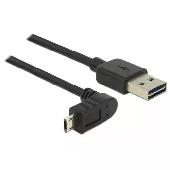 Cable USB DeLOCK 83848 USB 2.0 1 m USB A Micro-USB B negro