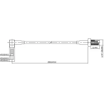 Cable de señal DeLOCK 88466 0,2 m Negro Oro Plata