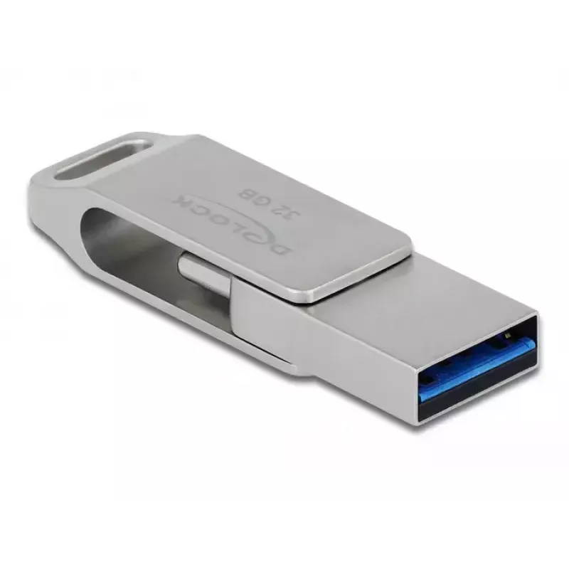 Memoria flash USB DeLOCK 32GB USB-C Type-A carcasa de metal