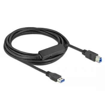 Cable USB DeLOCK 85379 USB 3.2 Gen 1 5 m USB A USB B negro