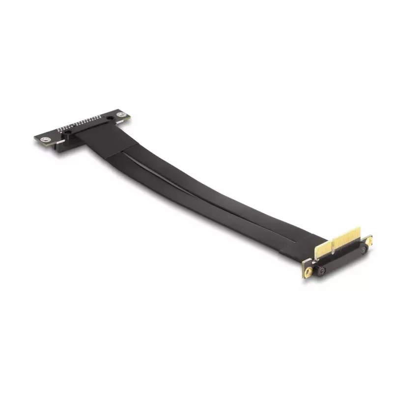 Tarjeta Riser DeLOCK PCI Express x4 macho 90° acodado a ranura x4 90° acodada con cable 30 cm