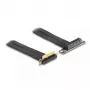 Tarjeta Riser DeLOCK PCI Express x4 macho 90° acodado a ranura x4 90° acodada con cable 30 cm