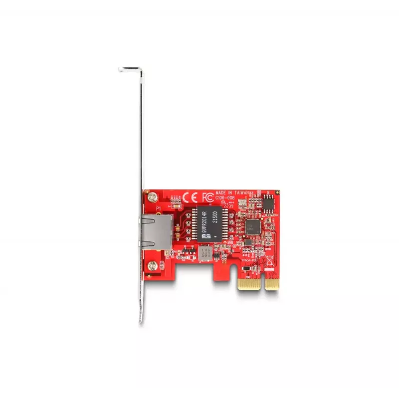 Tarjeta DeLOCK PCI Express x1 a 1 x RJ45 2,5 Gigabit LAN i225 NBASE-T Low Profile