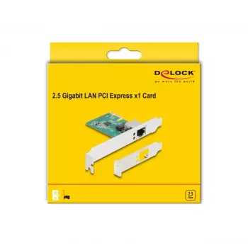 Tarjeta DeLOCK PCI Express x1 1 x RJ45 2,5 Gigabit LAN RTL8125