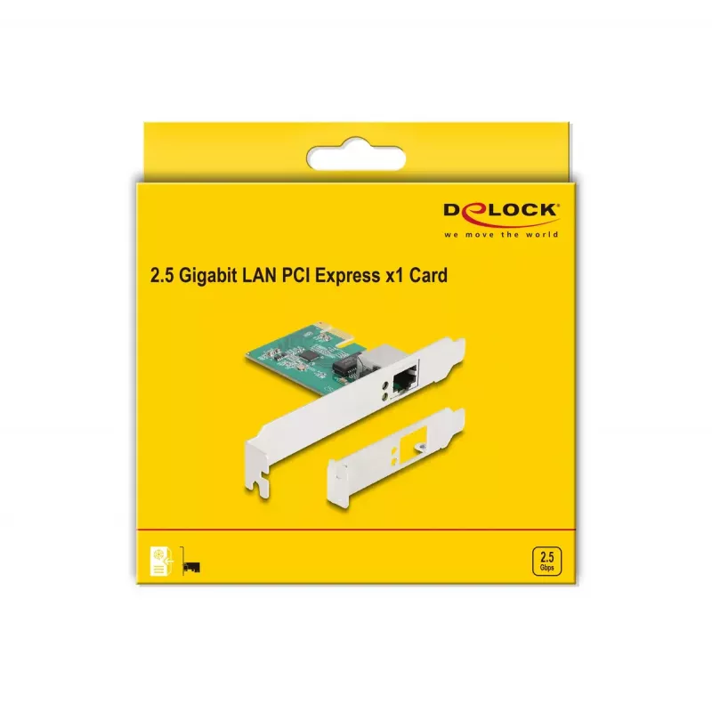 Tarjeta DeLOCK PCI Express x1 1 x RJ45 2,5 Gigabit LAN RTL8125