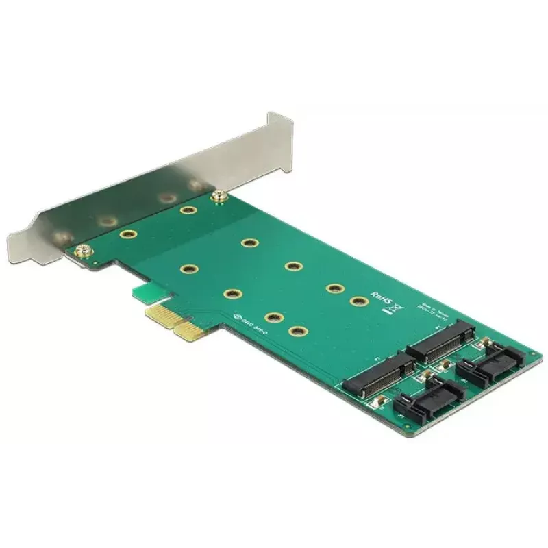 Adaptador DeLOCK 2x 67-pin M.2 Key B - 2x SATA 7-pin