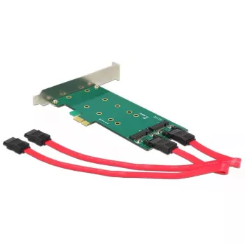 Adaptador DeLOCK 2x 67-pin M.2 Key B - 2x SATA 7-pin