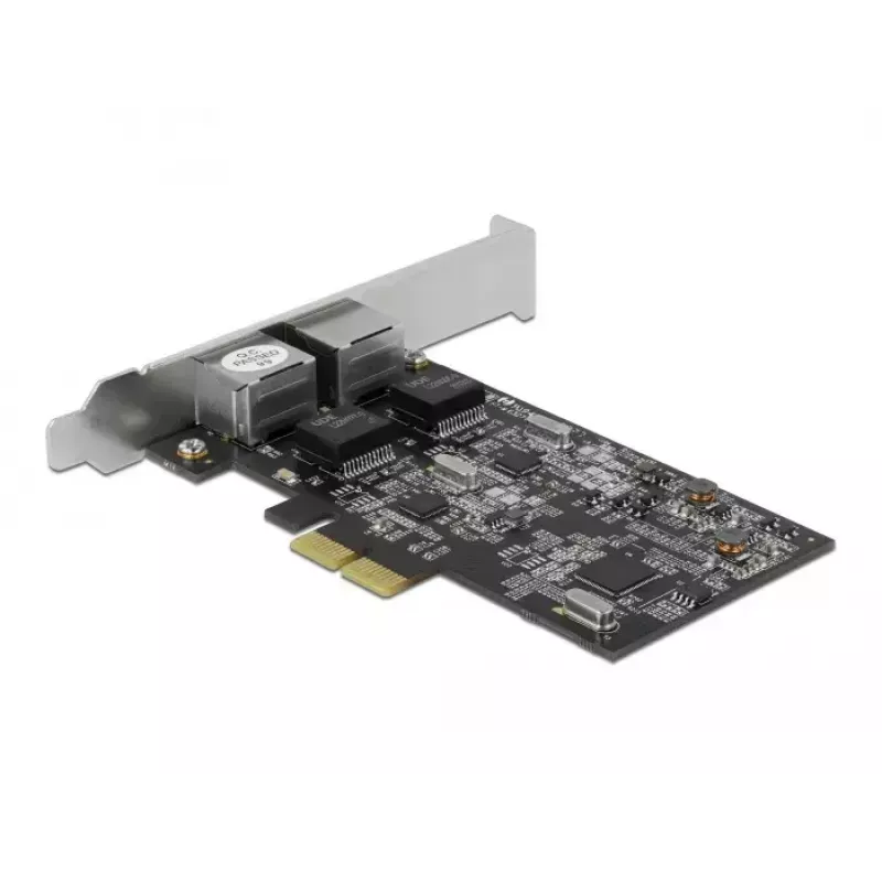Tarjeta DeLOCK PCI Express x2 a 2 x RJ45 2.5 Gigabit LAN RTL8125