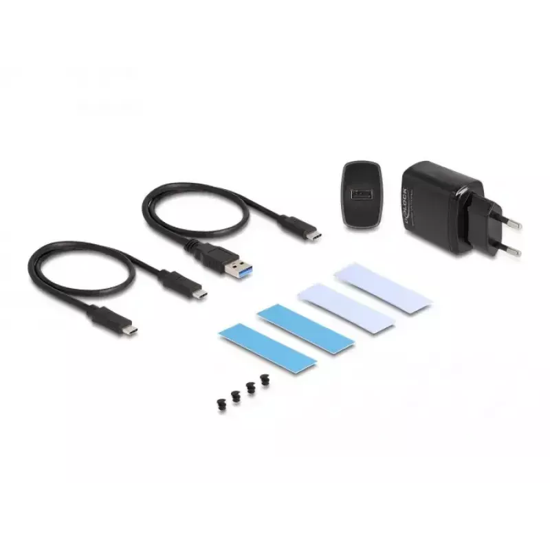 Carcasa SSD DeLOCK 42022 carcasa externa USB 20 Gbps para 2 x SSD M.2 NVMe PCIe