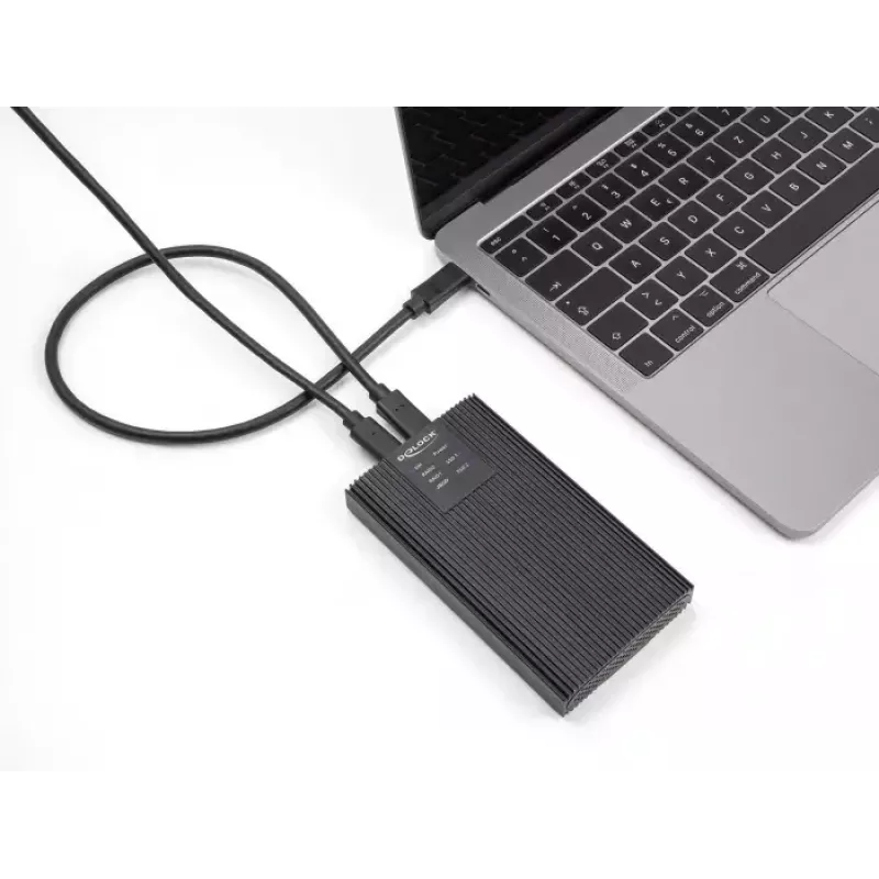 Carcasa SSD DeLOCK 42022 carcasa externa USB 20 Gbps para 2 x SSD M.2 NVMe PCIe