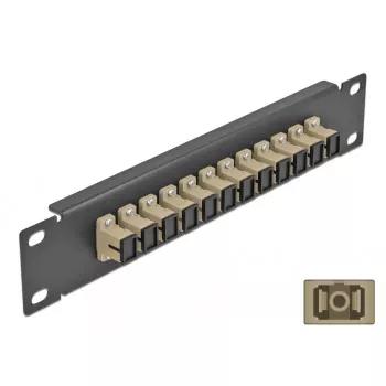 Panel de parcheo de fibra óptica DeLOCK 10