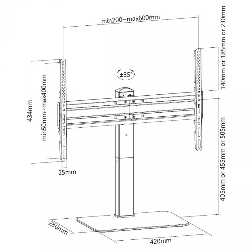 Equip soporte universal para TV 37
